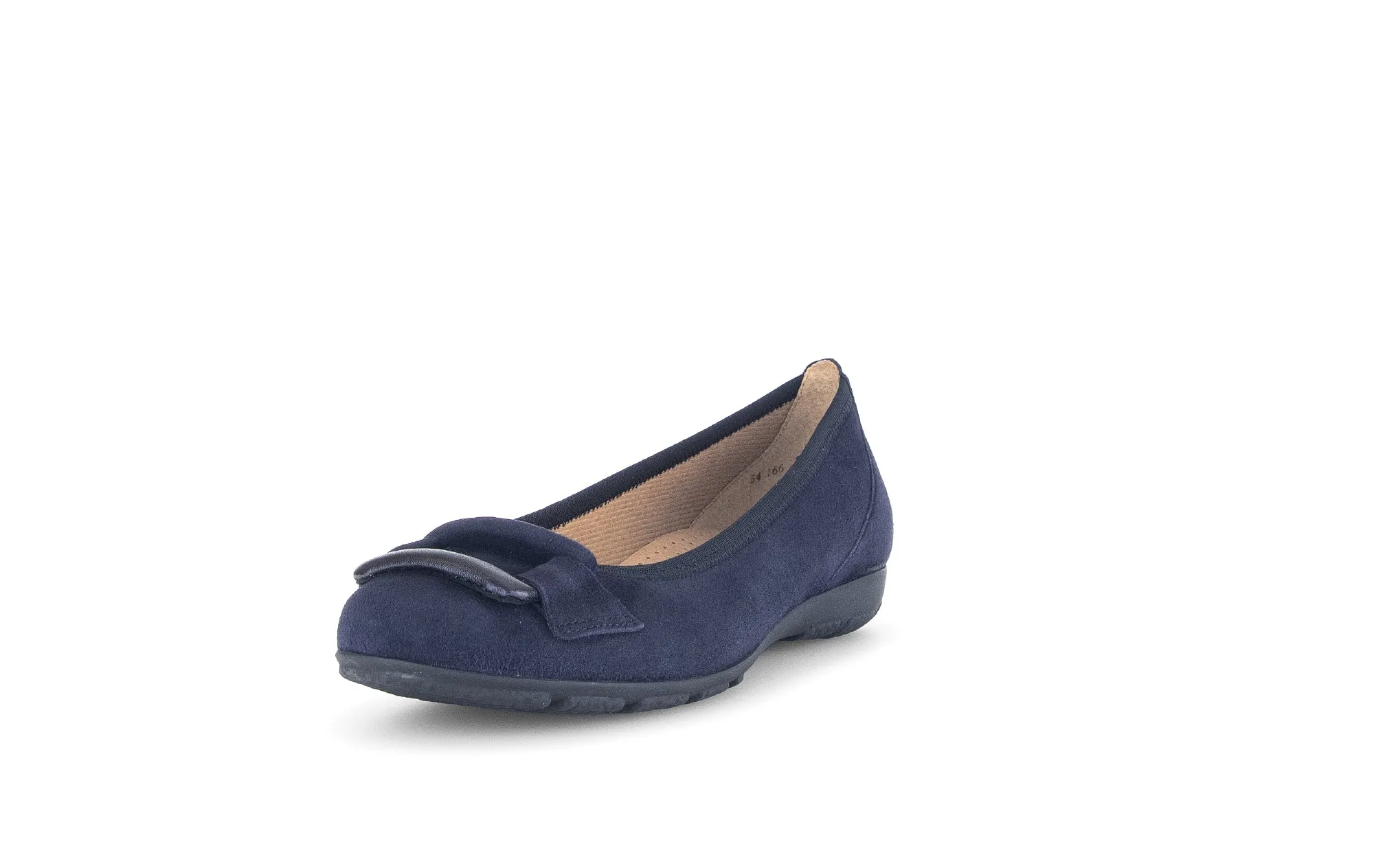 GABOR - 64.166.16 FLAT POMP - NAVY SUEDE