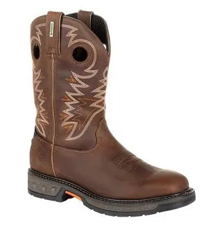 Georgia Boot Men's Medium Brown Carbo-Tec LT Pull-On Work Boot GB00269