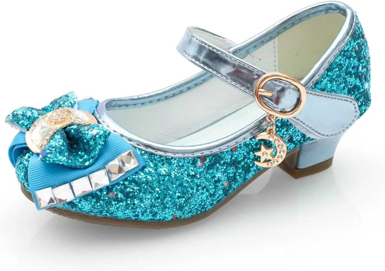Girls Dress Shoes - Mary Jane Princess Low Heel Shoes for Kids