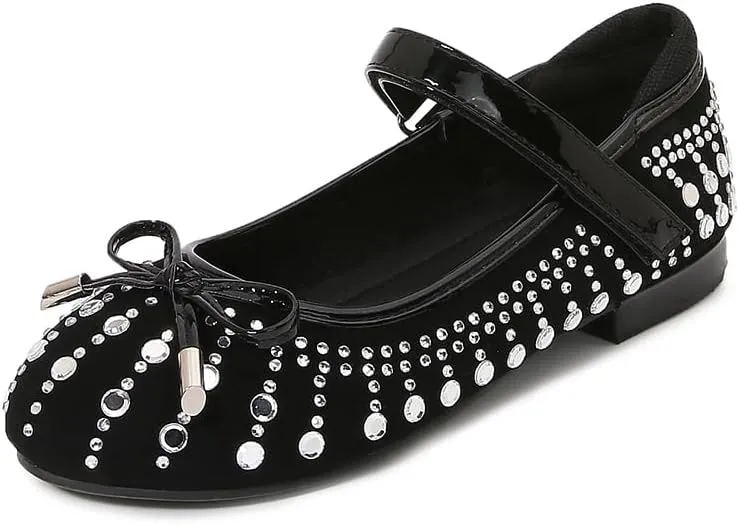 Girls Dress Shoes Prom Shoes Wedding Shoes Low Heel Glitter Toddler Shoes