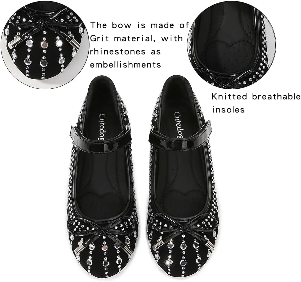 Girls Dress Shoes Prom Shoes Wedding Shoes Low Heel Glitter Toddler Shoes