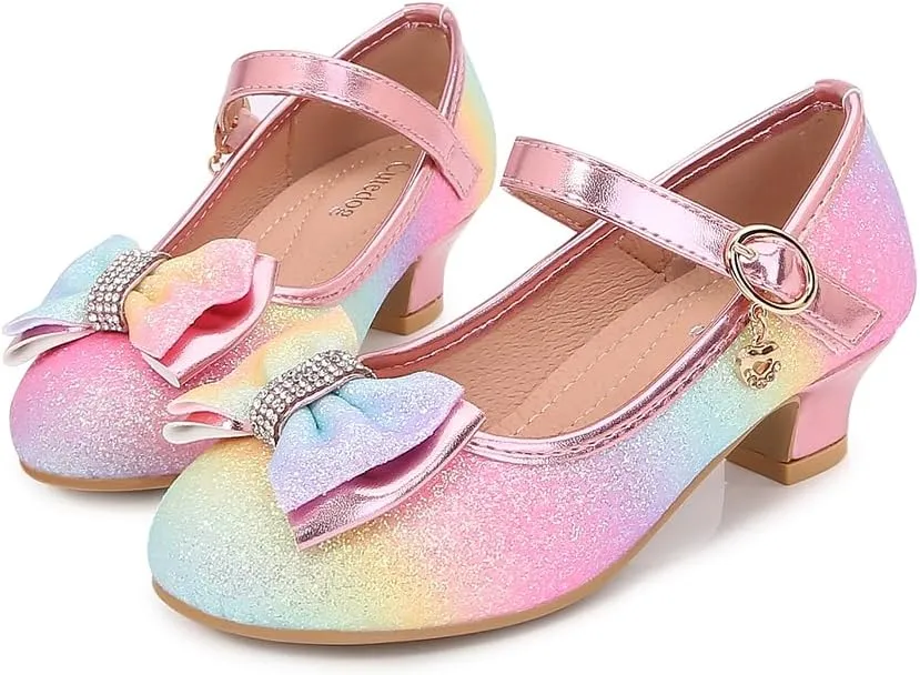 Girls Dress Shoes Prom Shoes Wedding Shoes Low Heel Glitter Toddler Shoes