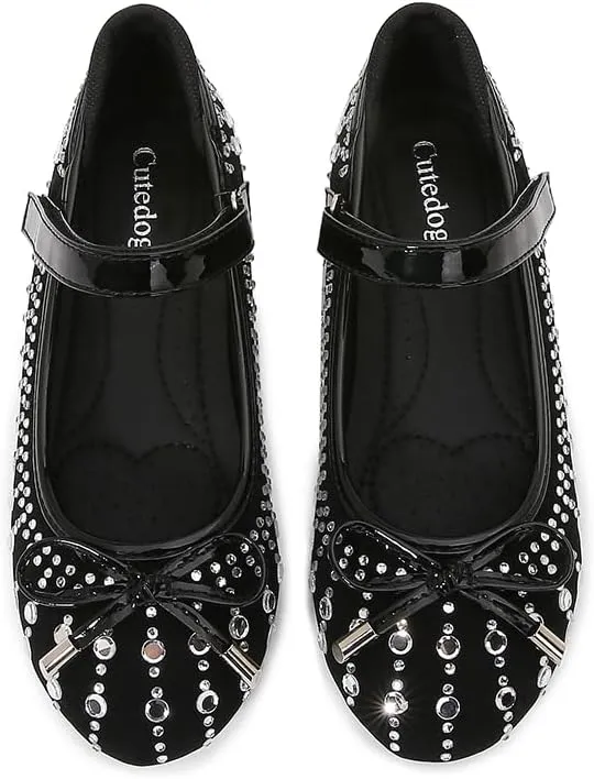 Girls Dress Shoes Prom Shoes Wedding Shoes Low Heel Glitter Toddler Shoes