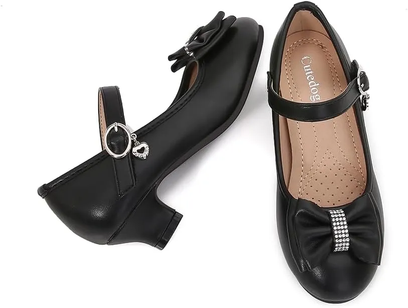 Girls Dress Shoes Prom Shoes Wedding Shoes Low Heel Glitter Toddler Shoes