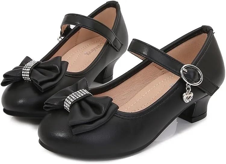 Girls Dress Shoes Prom Shoes Wedding Shoes Low Heel Glitter Toddler Shoes