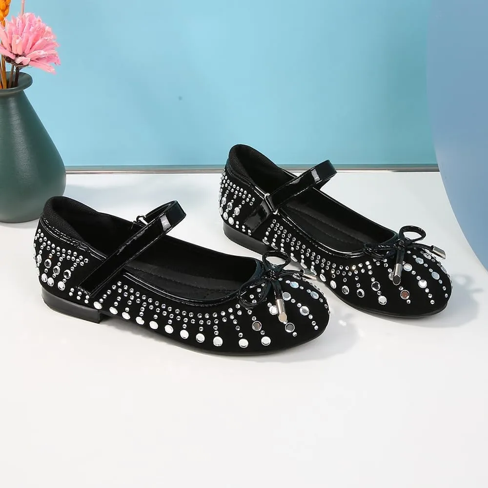Girls Dress Shoes Prom Shoes Wedding Shoes Low Heel Glitter Toddler Shoes