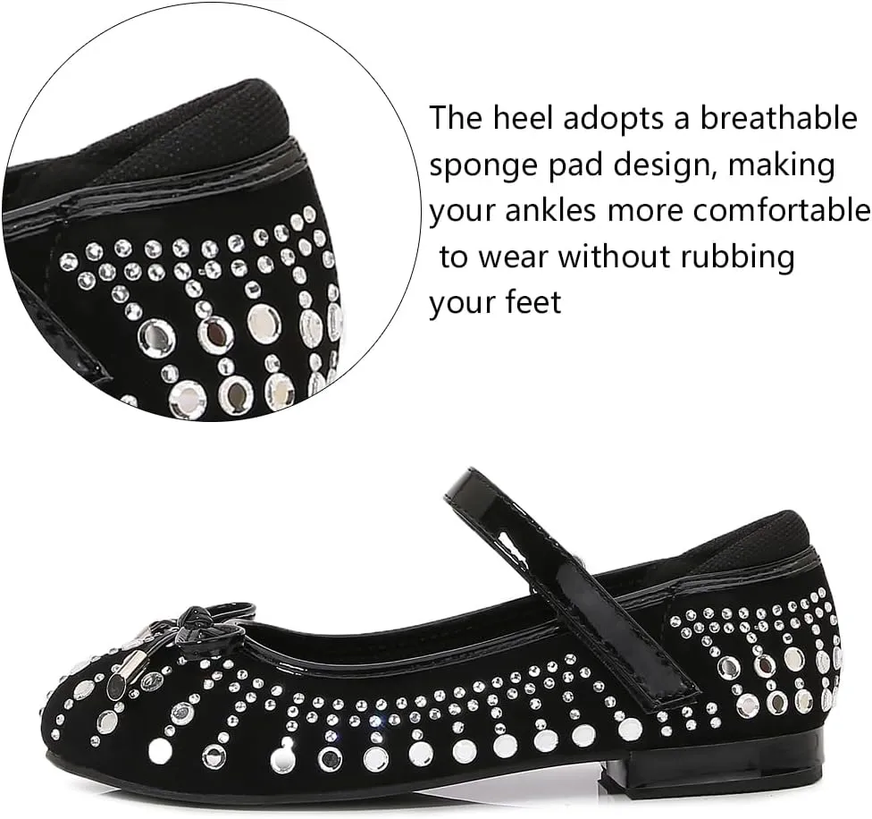 Girls Dress Shoes Prom Shoes Wedding Shoes Low Heel Glitter Toddler Shoes