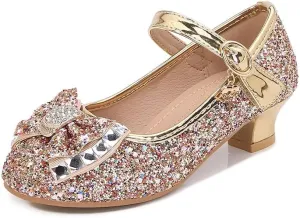 Girls Dress Shoes Prom Shoes Wedding Shoes Low Heel Glitter Toddler Shoes