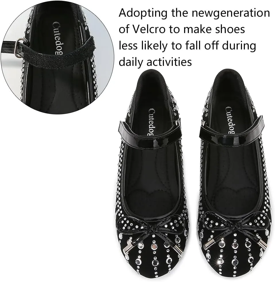 Girls Dress Shoes Prom Shoes Wedding Shoes Low Heel Glitter Toddler Shoes