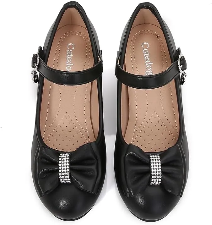 Girls Dress Shoes Prom Shoes Wedding Shoes Low Heel Glitter Toddler Shoes