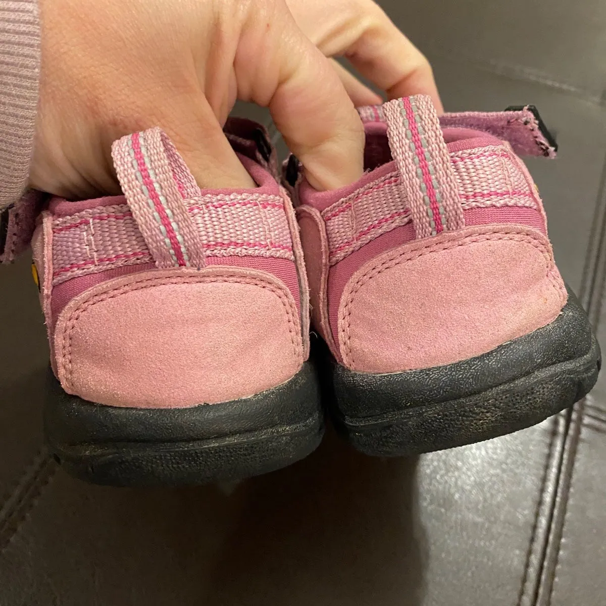 Girls size 12 pink Keen sandals