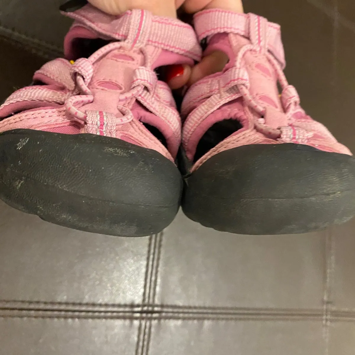 Girls size 12 pink Keen sandals