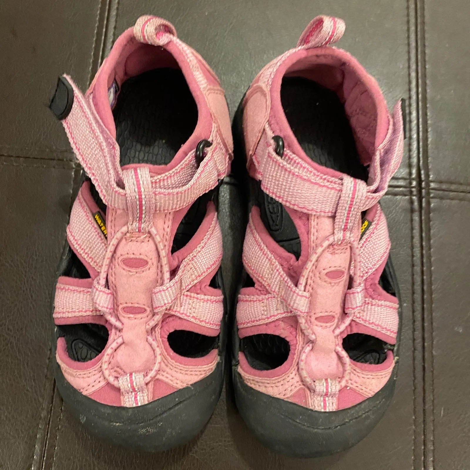 Girls size 12 pink Keen sandals