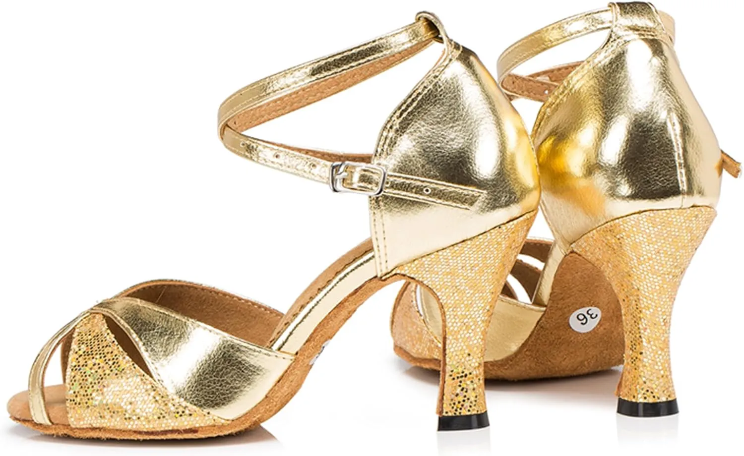 Girls Womens Latin Salsa Dance Shoes Glitter Comfortable Wedding Evening Sandals