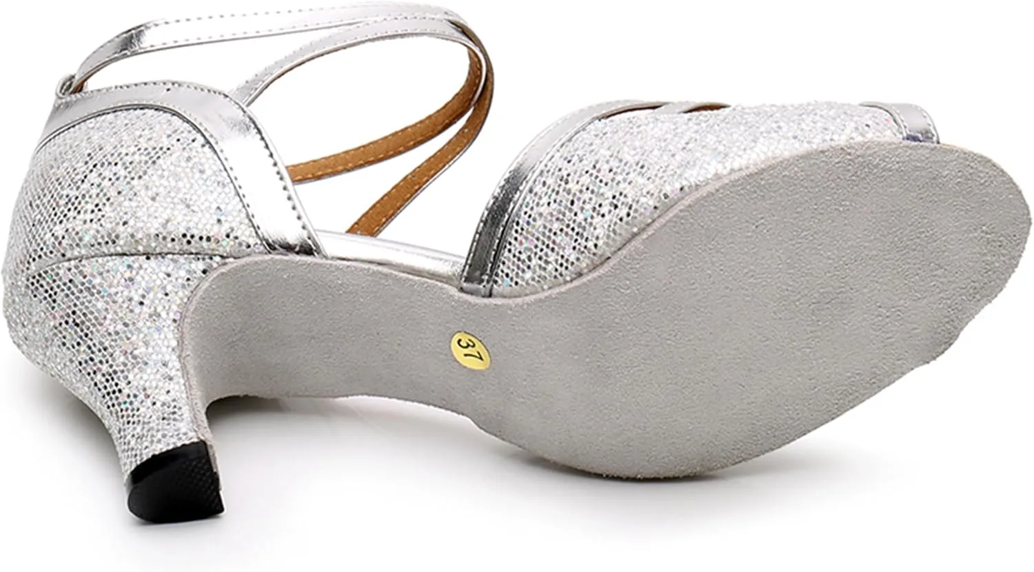 Girls Womens Latin Salsa Dance Shoes Glitter Comfortable Wedding Evening Sandals