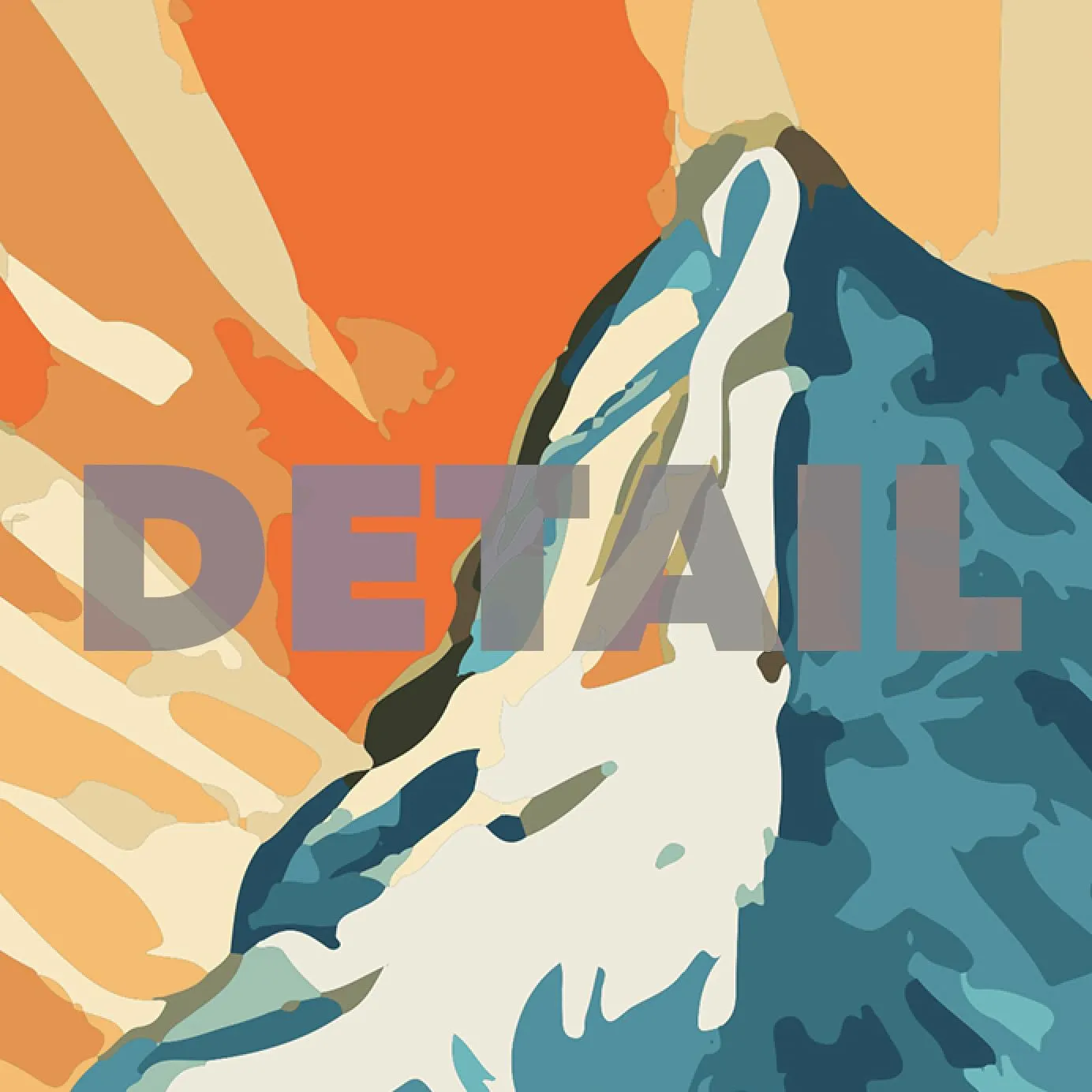 Glacier National Park Modern Style Travel Poster - 8x10-12x18-18x24-24x36 / 4x6 Postcard Designer Series Art Print USA United States Wall Art Montana (24x36 Inch Poster)