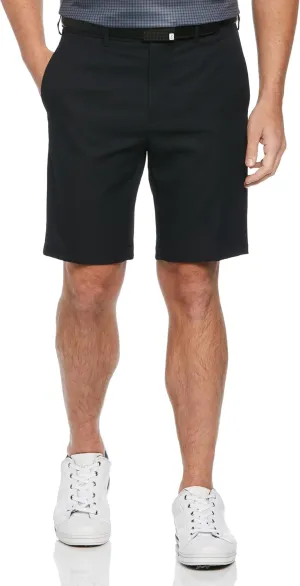 Grand Slam Men's 9" Flat Front Golf Short with Expandable Waistband, Lightweight Stretch Fabric, Moisture-Wicking