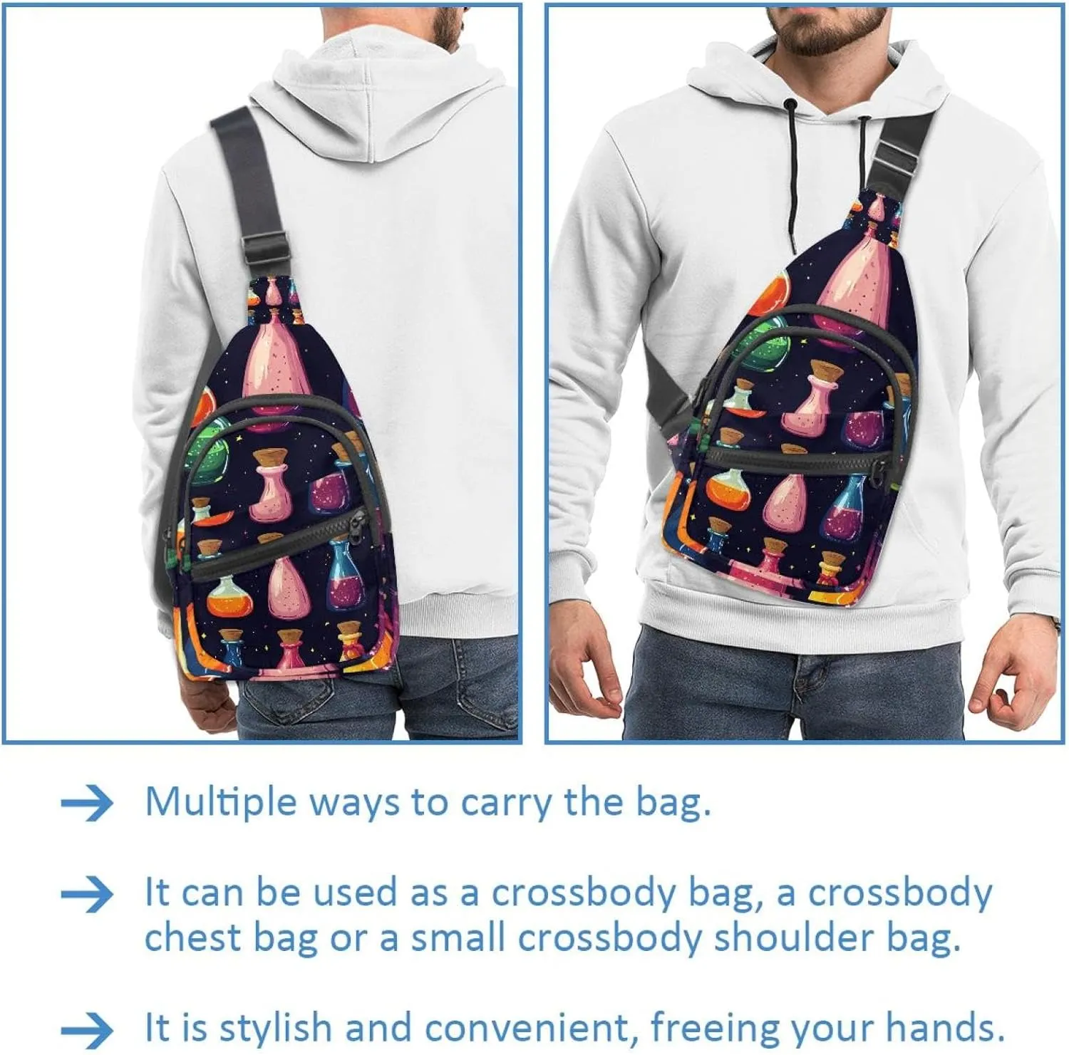 Halloween concept flat (2) Sling Backpack Bag