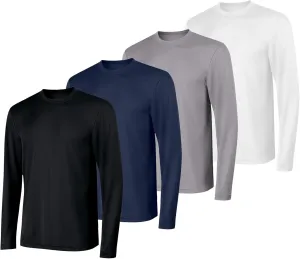 Hanes Sport Men's Long-Sleeve T-Shirt Pack, Cool DRI Moisture-Wicking Performance T-Shirts, Performance Tee, 2-Pack