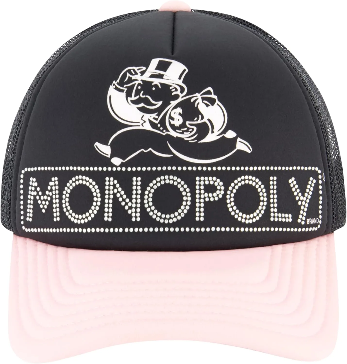 Hasbro Monopoly Baseball Cap, Adult Snapback Hat with Flat Brim, Olive Green