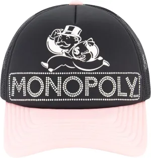 Hasbro Monopoly Baseball Cap, Adult Snapback Hat with Flat Brim, Olive Green