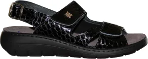 HELLE FASHION * COMFORT WOMEN's JANETTE 2 HOOK & LOOP SLINGBACK WITH BUNION SHIELD SANDAL