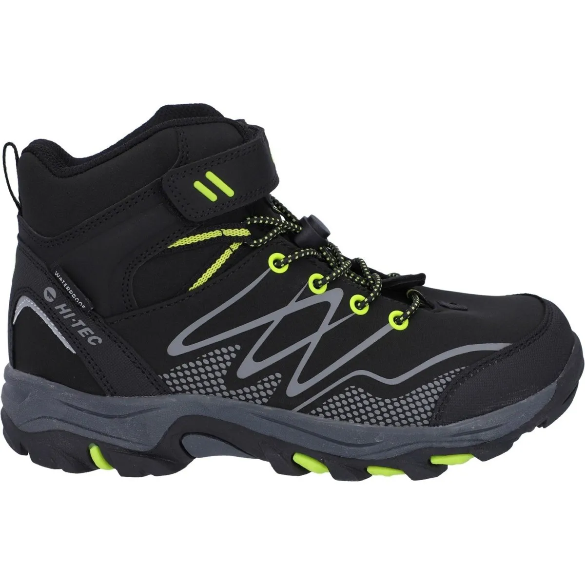 Hi-Tec Blackout Mid Kids Vegan-Friendly Waterproof Hiking Boots