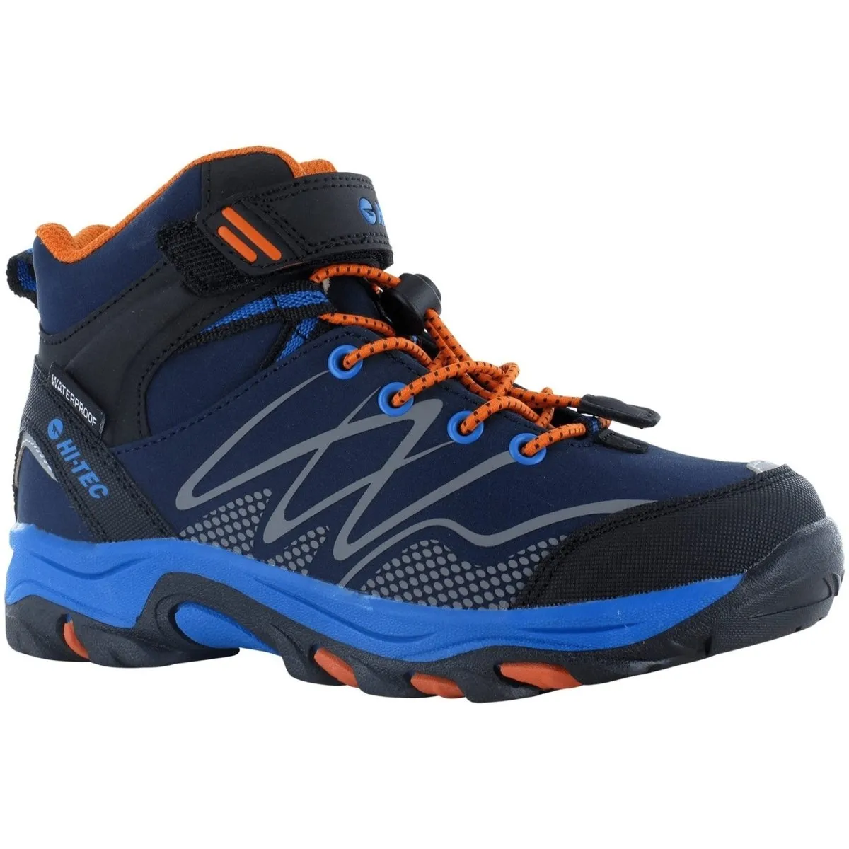 Hi-Tec Blackout Mid Kids Vegan-Friendly Waterproof Hiking Boots