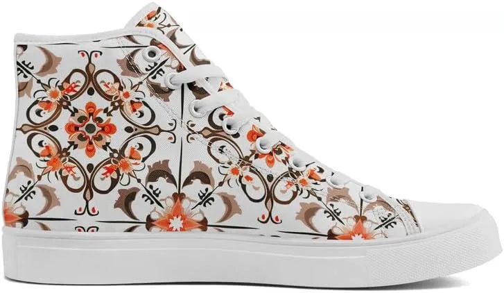 High-top Canvas Shoes for Girls Boys Lightweight Yoga Casual Walking Sneakers Anti-Slip White Flat Footwear Unisex