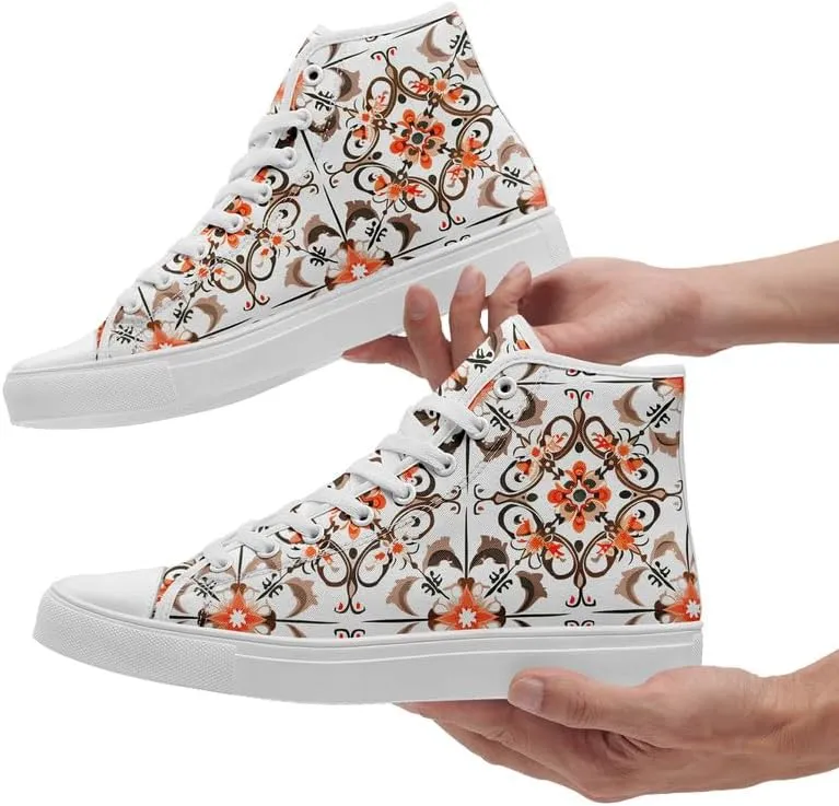 High-top Canvas Shoes for Girls Boys Lightweight Yoga Casual Walking Sneakers Anti-Slip White Flat Footwear Unisex