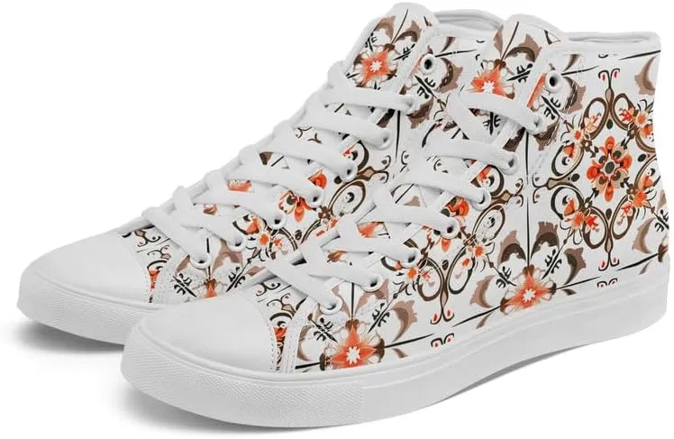 High-top Canvas Shoes for Girls Boys Lightweight Yoga Casual Walking Sneakers Anti-Slip White Flat Footwear Unisex