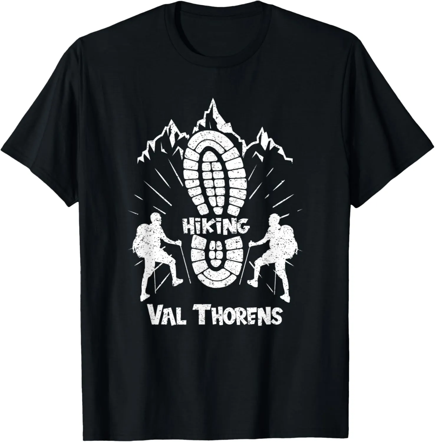 Hiker Val Thorens France Hiking Vacation Ski T-Shirt