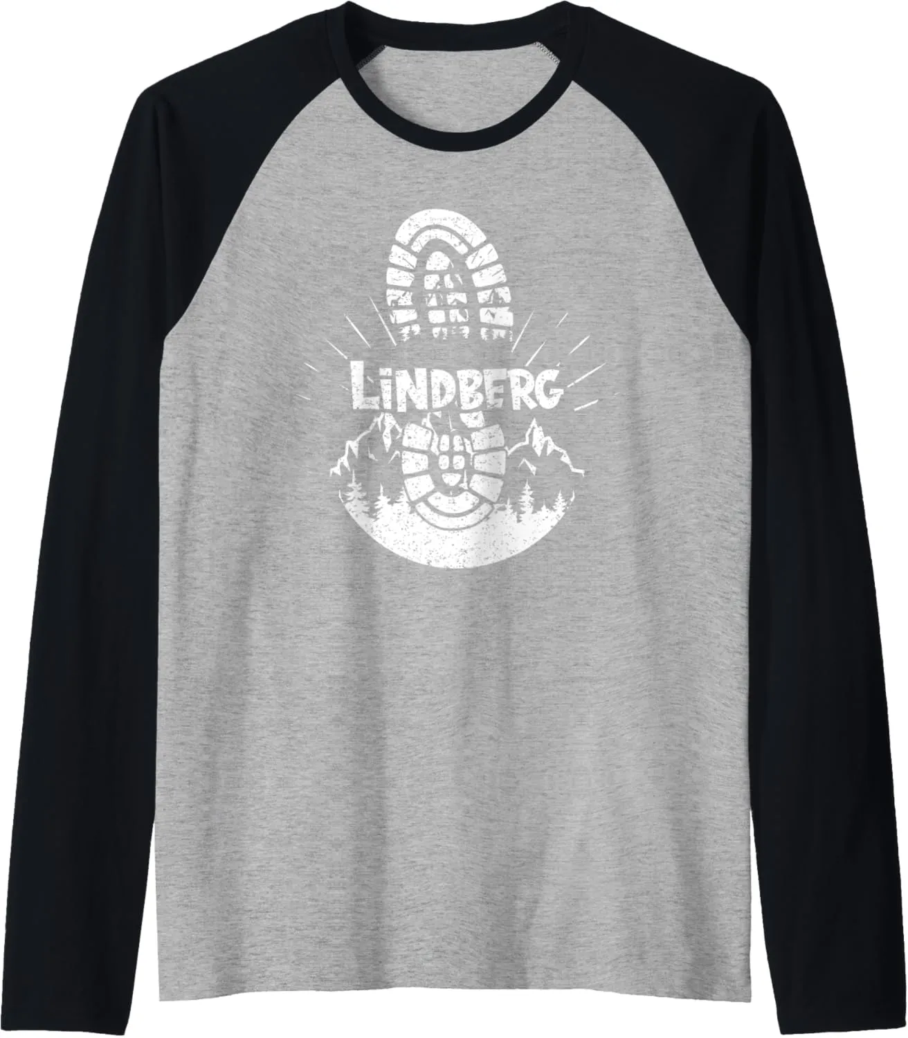 Hiking In Lindberg Germany Vacation Hiker Raglan Baseball Tee