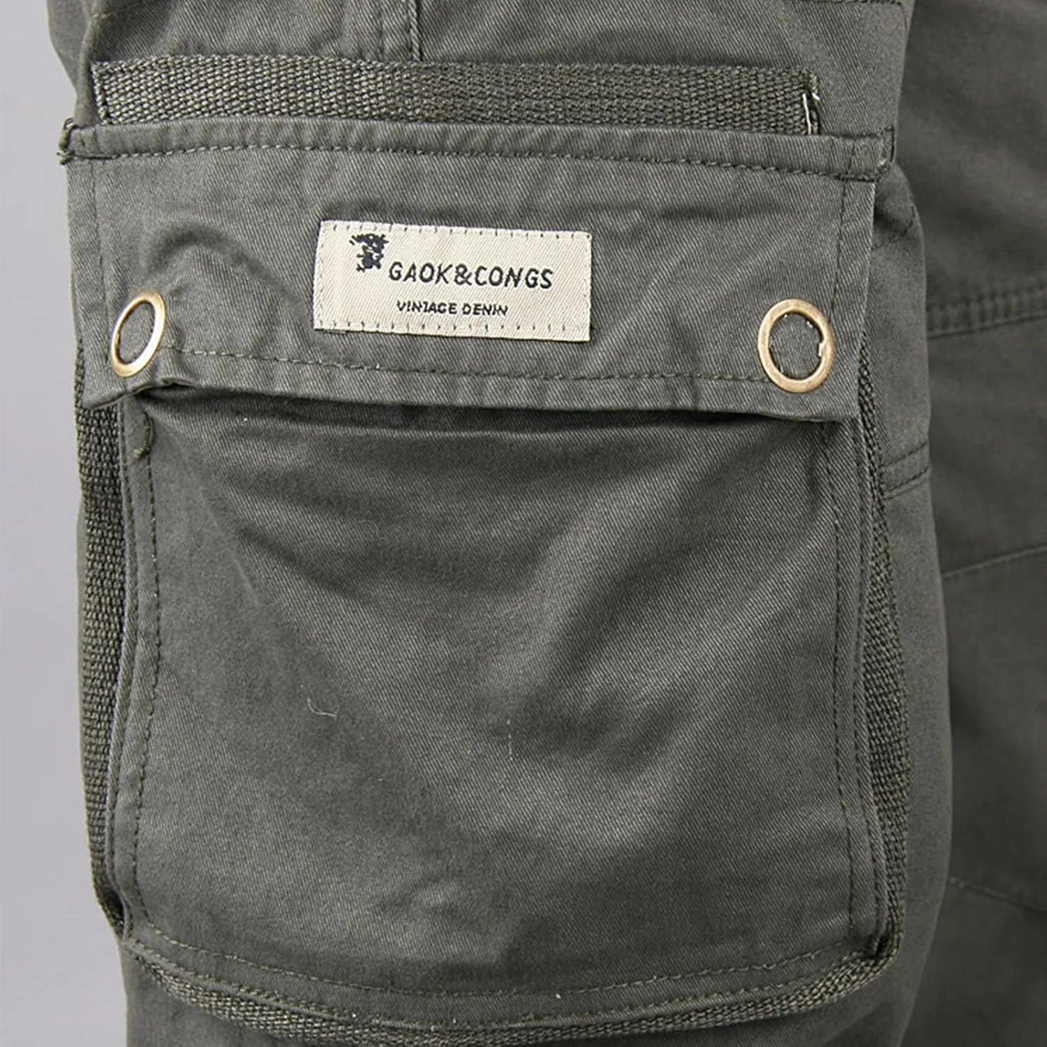 Hiking Pants Men Tactical Cargo Pants for Men Baggy Military Trousers Lightweight Joggers Work Multi-Pocket Pants