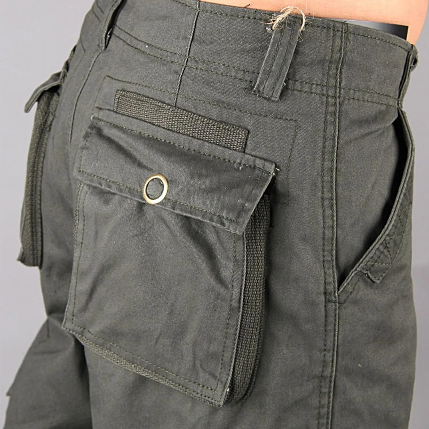 Hiking Pants Men Tactical Cargo Pants for Men Baggy Military Trousers Lightweight Joggers Work Multi-Pocket Pants