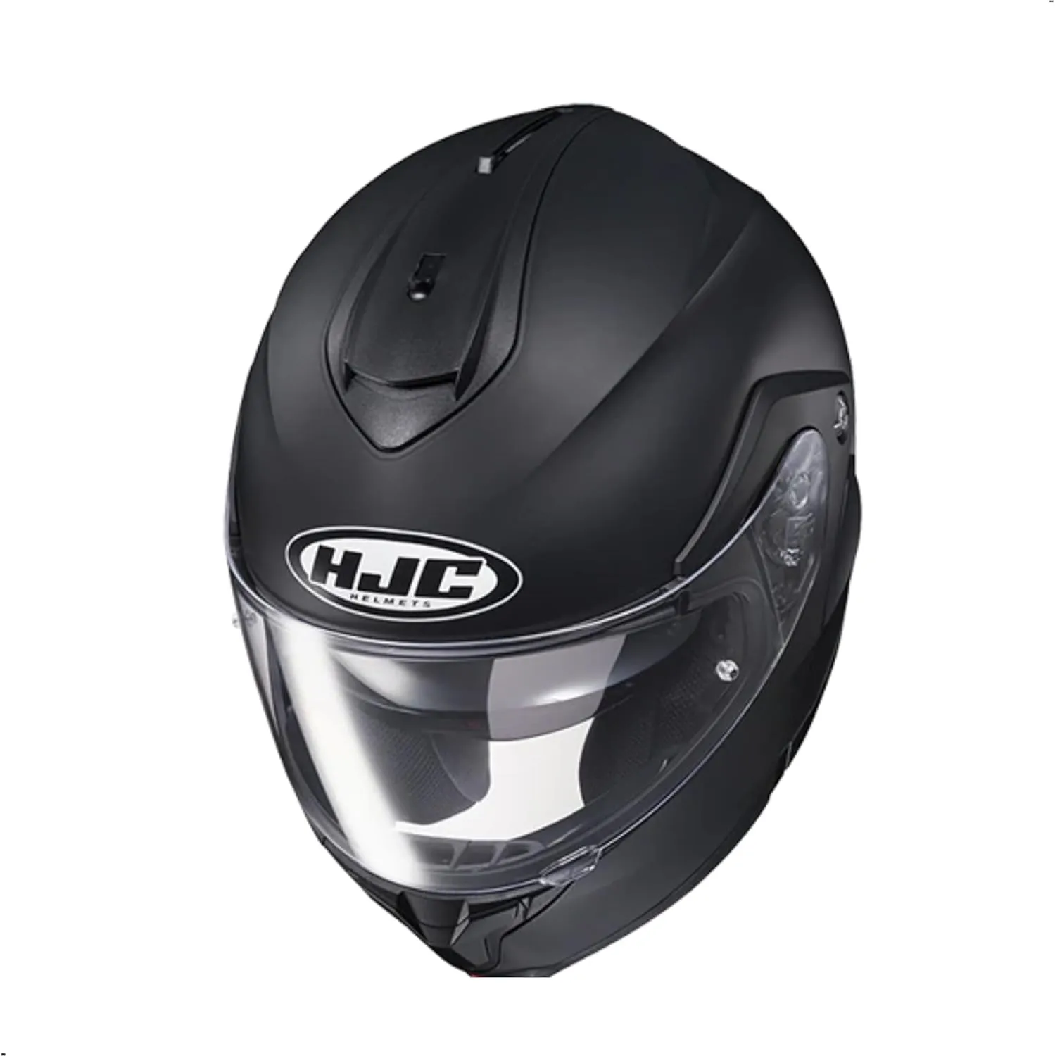 HJC C91 Solid Modular Motorcycle Helmet with HJ-17 Pinlock Shield, DOT Approved(Semi Flat Black, XX-Large)