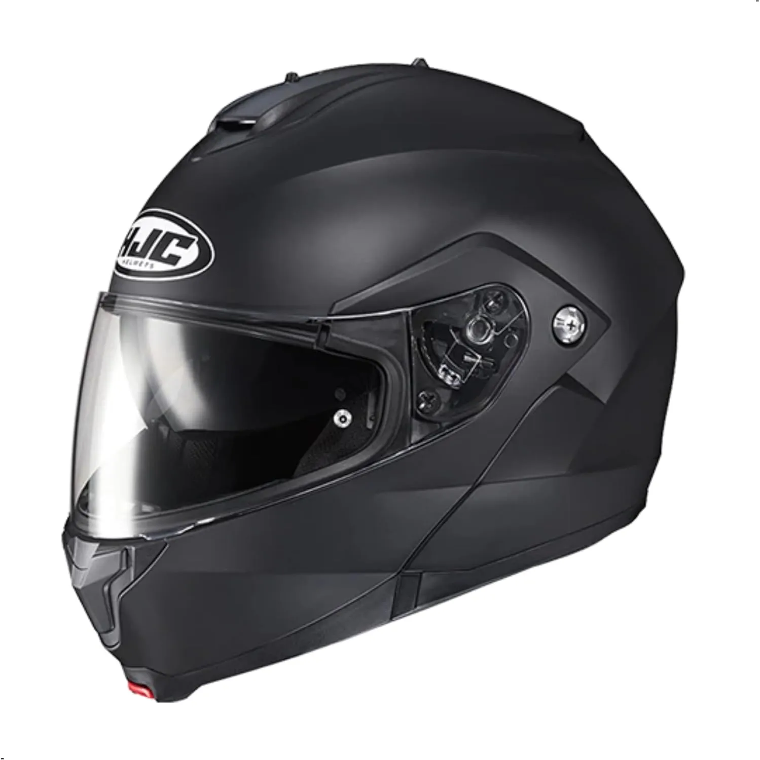 HJC C91 Solid Modular Motorcycle Helmet with HJ-17 Pinlock Shield, DOT Approved(Semi Flat Black, XX-Large)