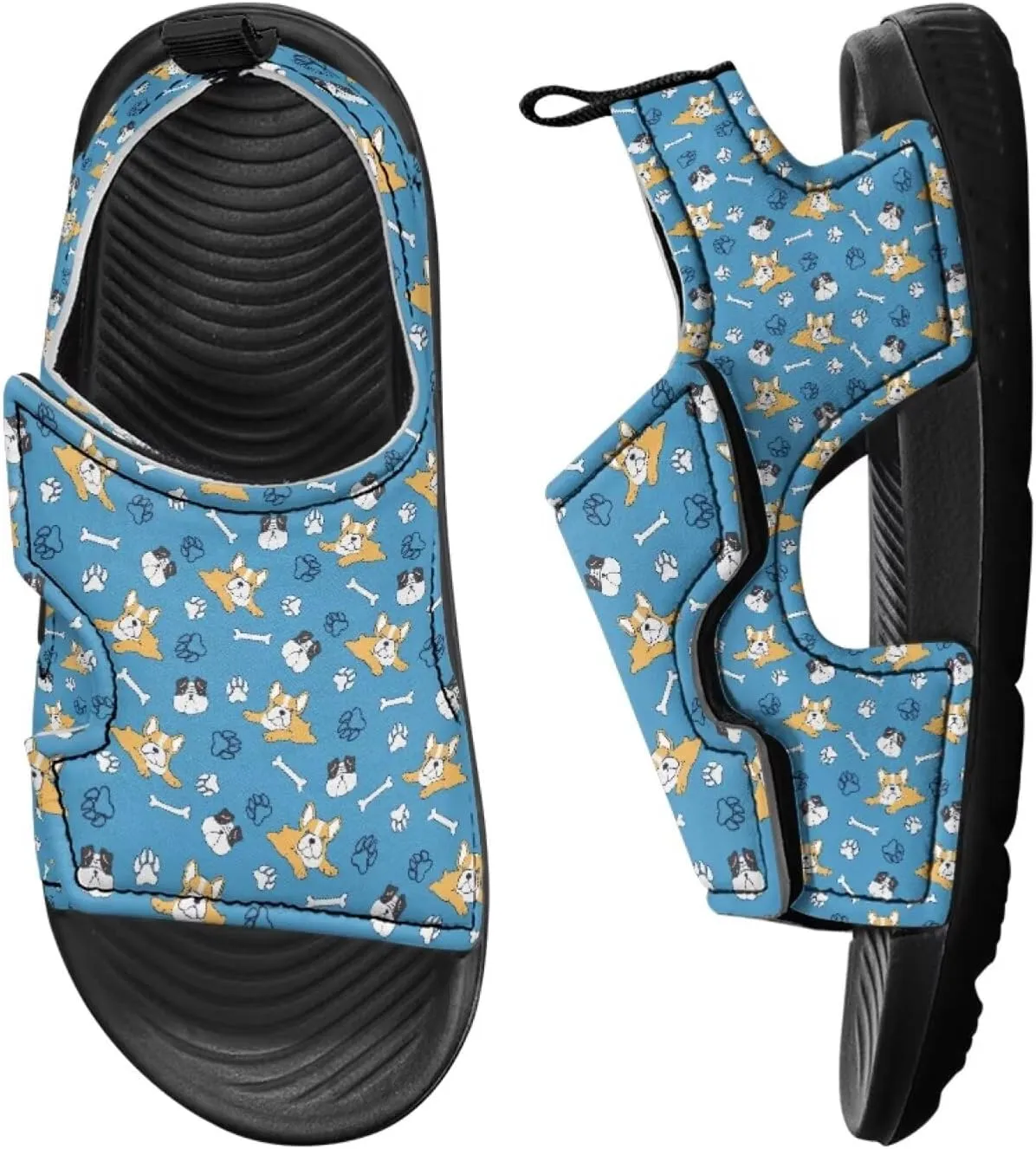 Hook and Loop Kid's Toddler Boys Sandal Open Toe Design for Vacation Sport Leather Sandals (Toddler/Little Kid)