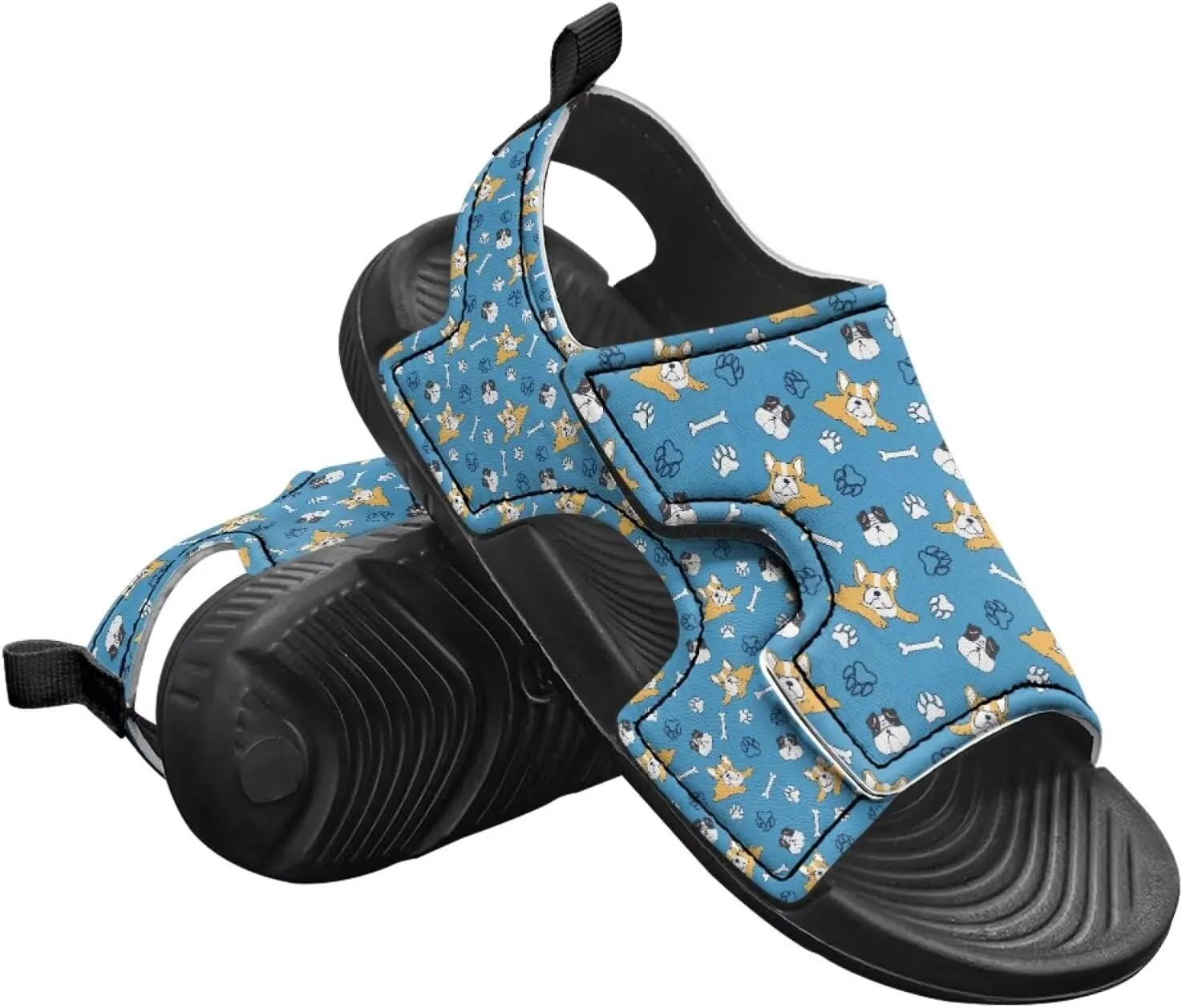 Hook and Loop Kid's Toddler Boys Sandal Open Toe Design for Vacation Sport Leather Sandals (Toddler/Little Kid)