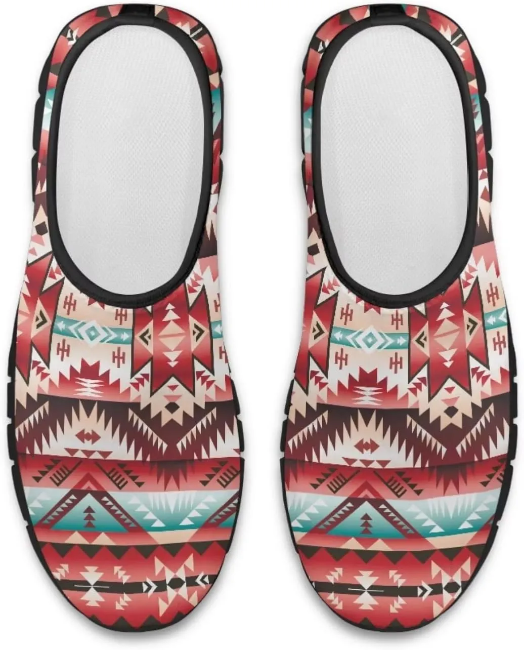 Howilath Mandala Print Slip on Loafers for Women No Laces Casual Sport Shoes Hands Free Shoes with Anti-Slip Sole