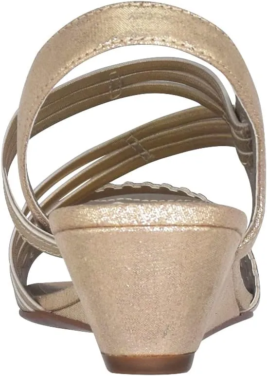 Impo Gatrina Stretch Wedge Sandal with Memory Foam