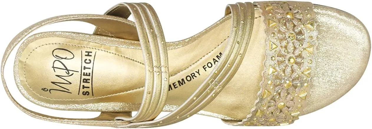 Impo Gatrina Stretch Wedge Sandal with Memory Foam