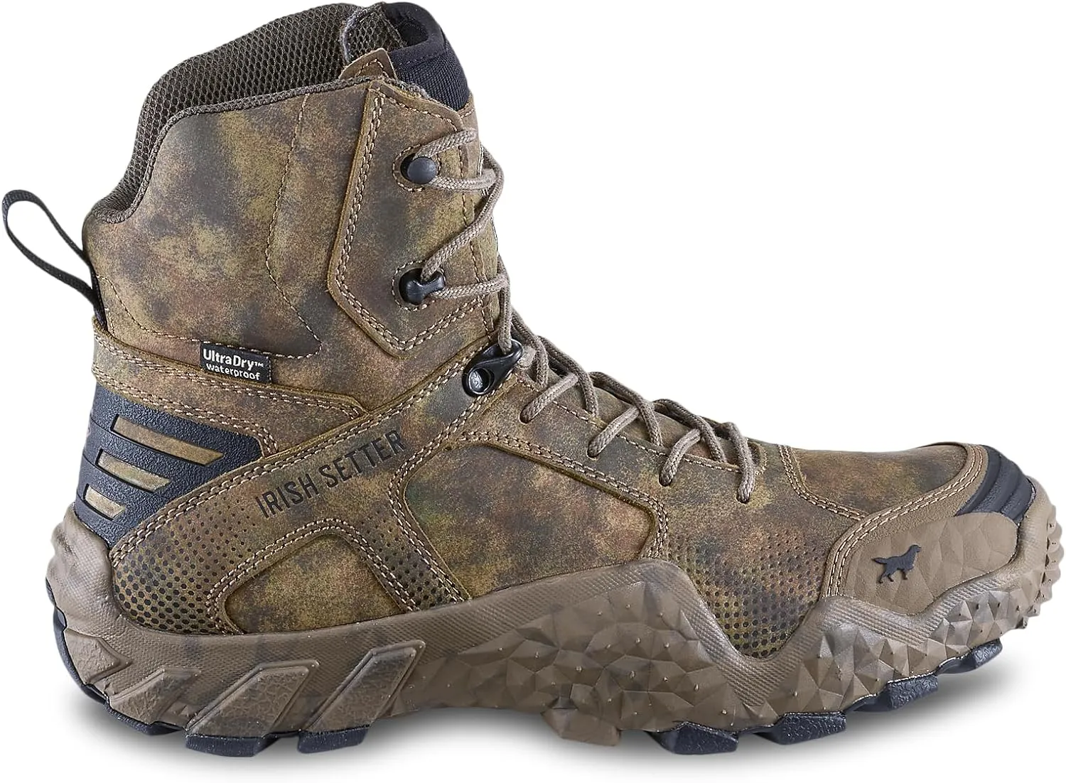 Irish Setter, VaprTrek, Men’s, 8", Waterproof, Hunting Boot, Earth Field Camo