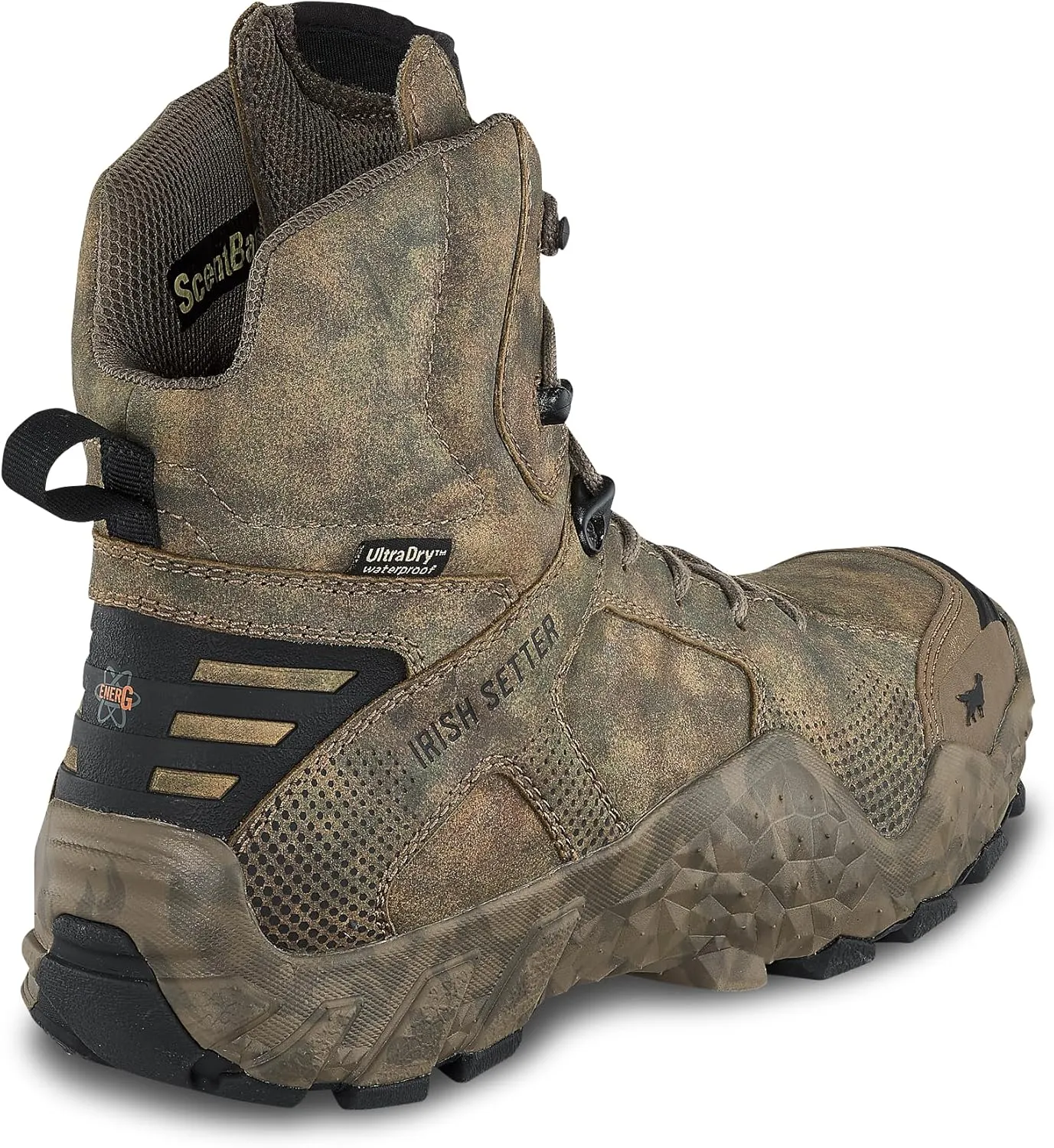 Irish Setter, VaprTrek, Men’s, 8", Waterproof, Hunting Boot, Earth Field Camo