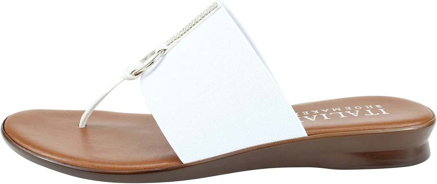 ITALIAN Shoemakers Lillee Women's Comfort Band Sandal Low Stretch Elastic