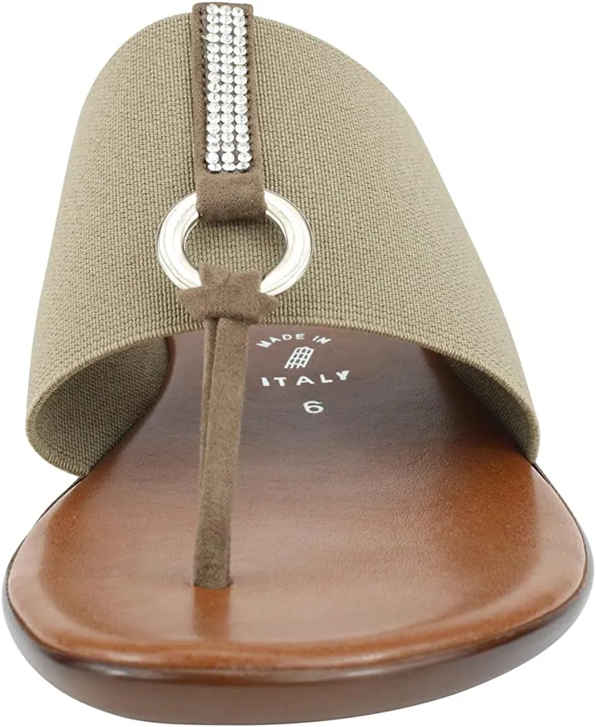 ITALIAN Shoemakers Lillee Women's Comfort Band Sandal Low Stretch Elastic
