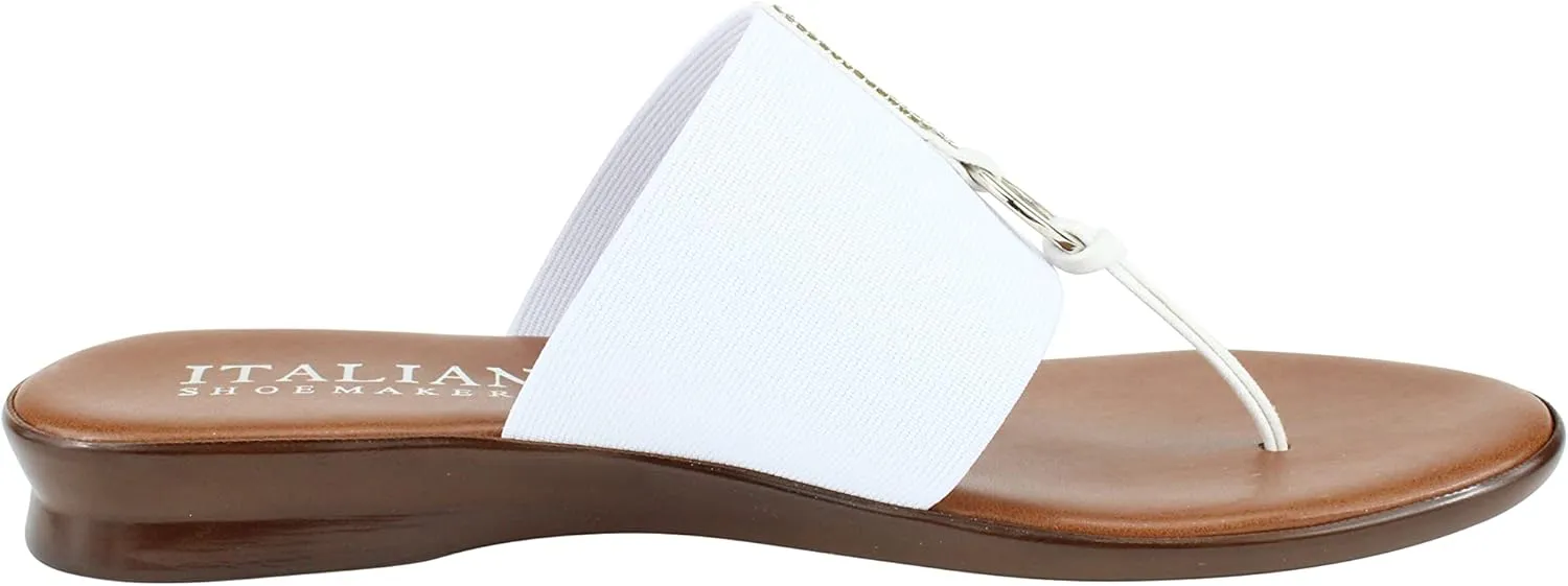 ITALIAN Shoemakers Lillee Women's Comfort Band Sandal Low Stretch Elastic