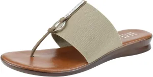 ITALIAN Shoemakers Lillee Women's Comfort Band Sandal Low Stretch Elastic