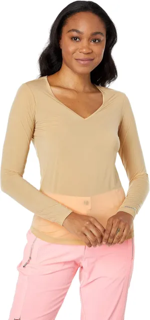 Jamie Sadock Sunsense® 35 SPF Lightweight Long Sleeve V-Neck Layering Top