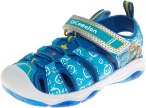 Josmo Boys Girls Cocomelon Shoes-Summer Light Up closed toe fisherman sandals - JJ kids water Beach Strap Outdoor Slides Sport Character Slip-on Quick Dry Waterproof (Toddler/Little Kid)